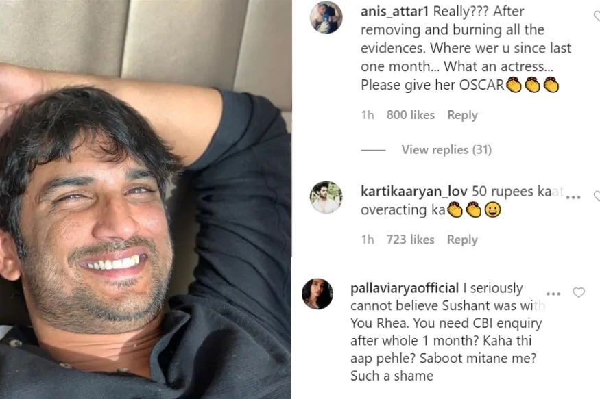 rhea chakraborty gets trolled after asking for cbi inquiry from home minister amit shah in sushant singh case