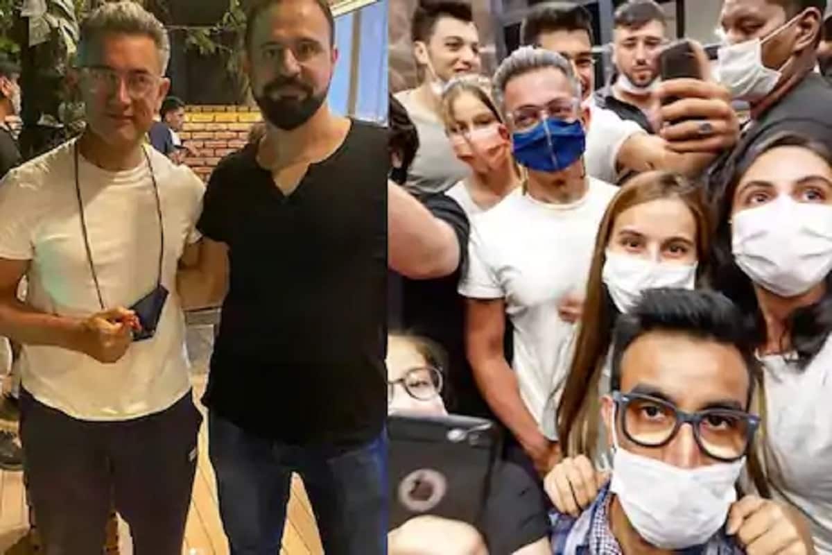 aamir khan reaches to Turkey to shoot for next film laal singh chaddha gets mobbed by fans for selfie
