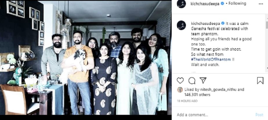Kichcha Sudeep gave a hint that soon he will be giving surprise regarding Phantom movie
