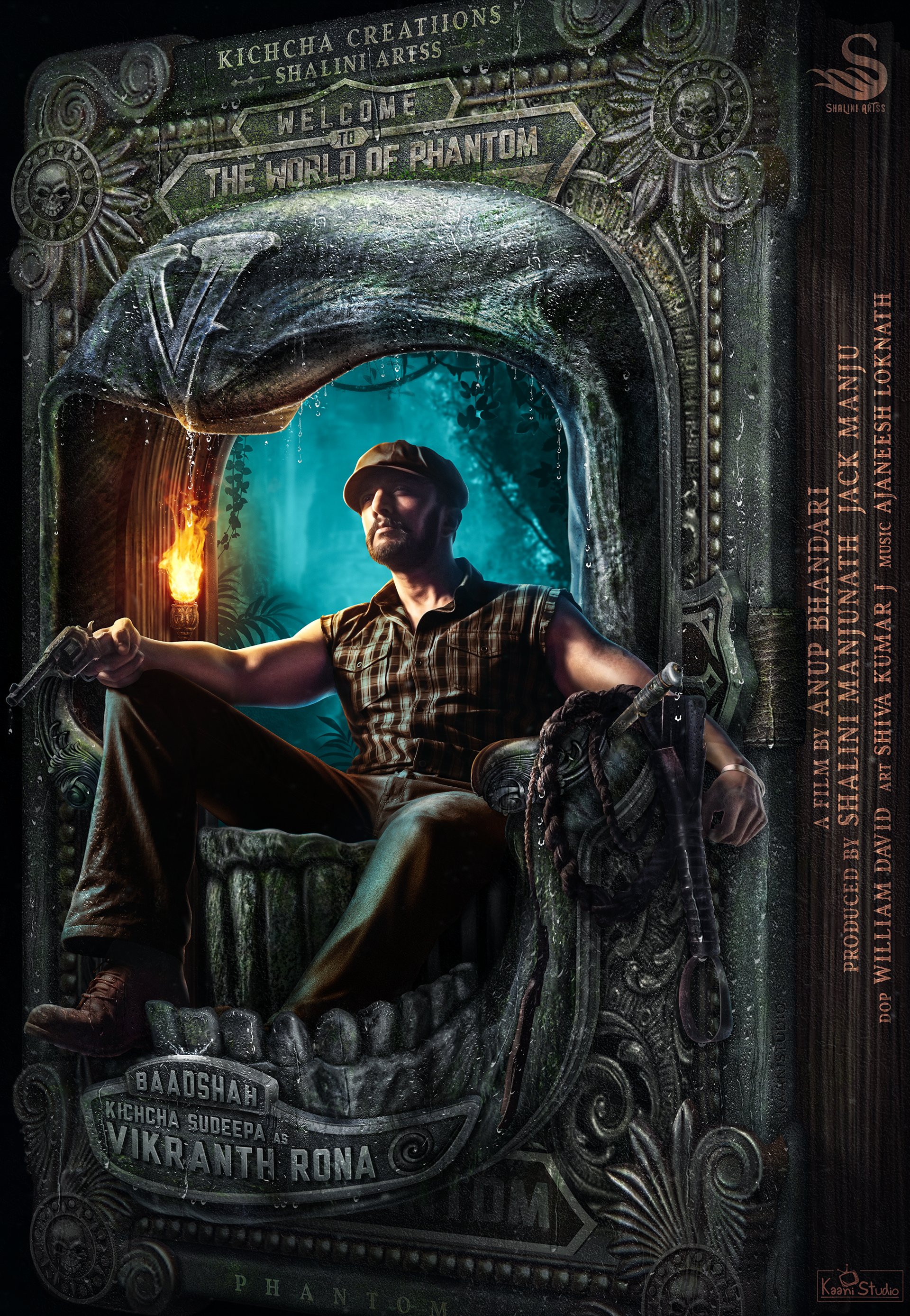 Kichcha Sudeep Starrer Phantom Movie team released the First look poster of Vikranth Rona