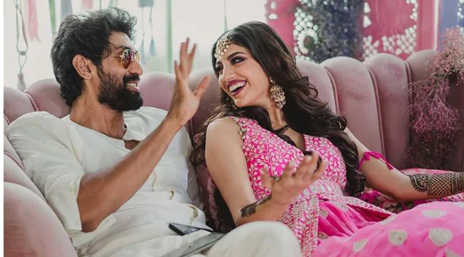 rana daggubati poses for camera with his uncle venkatesh and father suresh babu befor his wedding