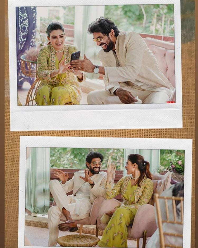 rana daggubati poses for camera with his uncle venkatesh and father suresh babu befor his wedding