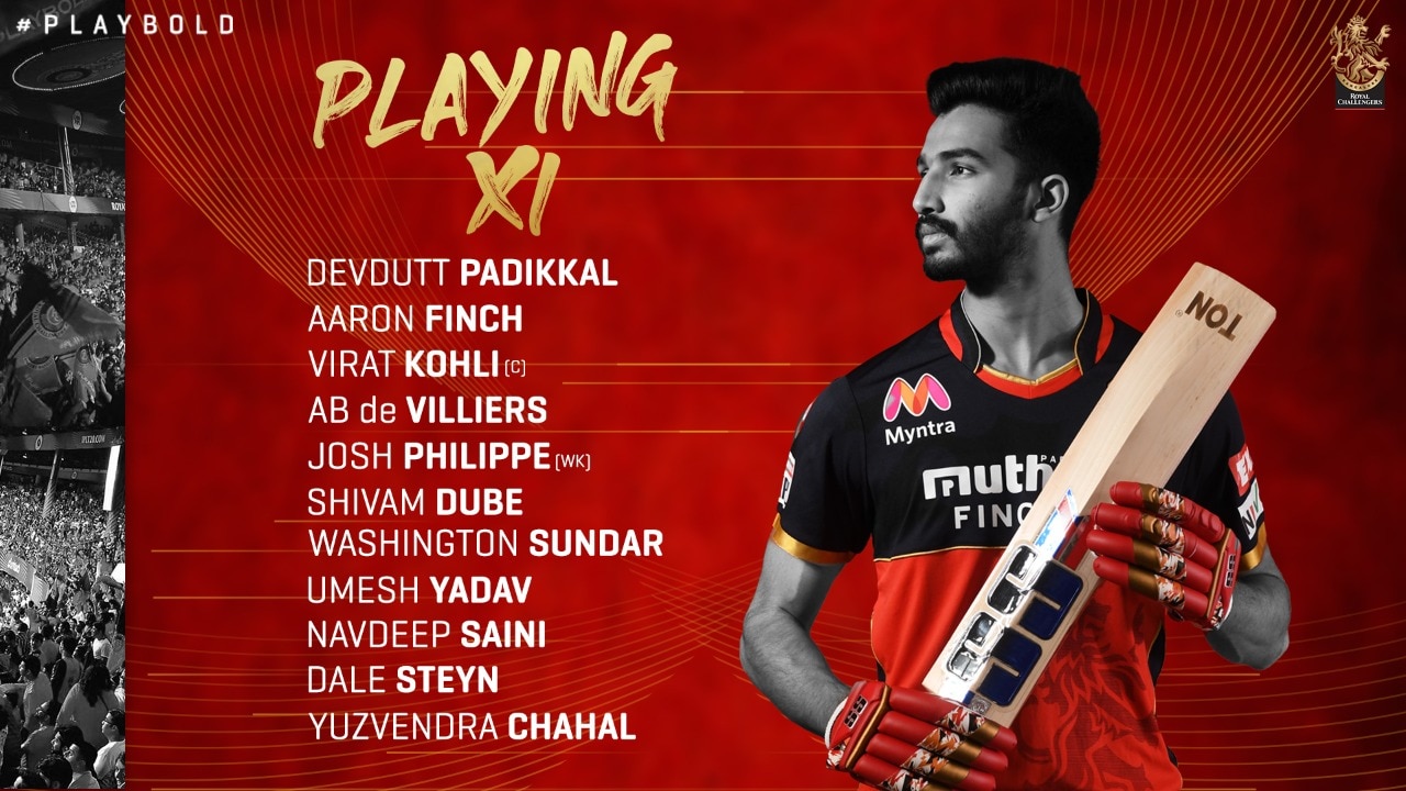  ಕಿಂಗ್ಸ್ ಇಲೆವೆನ್ ಪಂಜಾಬ್ ನೀಡಿದ 207 ರನ್​ಗಳ ಬೃಹತ್ ಮೊತ್ತವನ್ನು ಬೆನ್ನತ್ತಿದ ಆರ್​ಸಿಬಿ ಆರಂಭ ಉತ್ತಮವಾಗಿರಲಿಲ್ಲ.