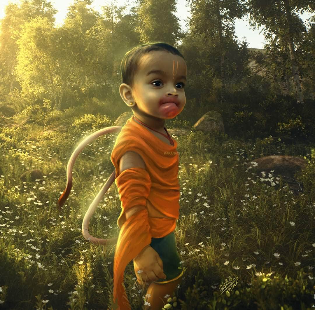 Angry Hanuman Fame artist Karan Acharya is working on Different Kind of photos