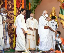 Brahmotsavam: ತಿರುಪತಿ ಬ್ರಹ್ಮೋತ್ಸವದಲ್ಲಿ ಬಿಎಸ್​ ಯಡಿಯೂರಪ್ಪ ಹಾಗೂ ಆಂಧ್ರ ಸಿಎಂ ಜಗನ್ ಭಾಗಿ