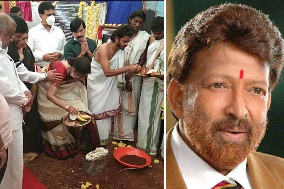 bharathi vishnuvardhan, Anirudh, Sandalwood, Vishnu Memorial, B S Yadiyurappa gave a start to Vishnu Memorial Bhumi Puja by online today