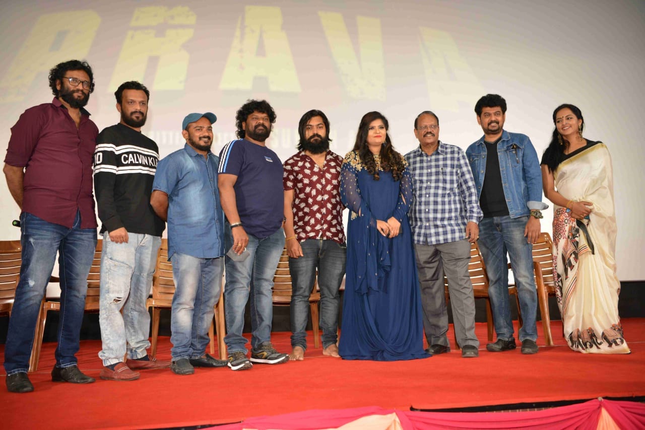 Agniprava movie, Suresh Acharya, Vijayendra prasad, Varsha thimmayya, Rajamoulis father Vijayendra Prasad came from Hyderabad to wish Agniprava team