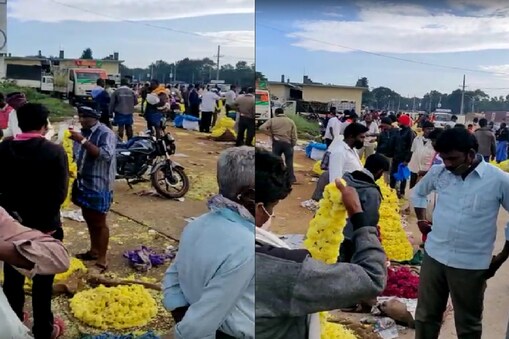 ರಾಮನಗರದ ಹೂ ಮಾರುಕಟ್ಟೆ