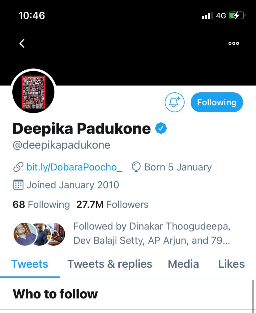 Deepika Instagram, Deepika Padukone Twitter, Deepika deleted her instagram posters, ದೀಪಿಕಾ ಪಡುಕೋಣೆ, ಇನ್ಸ್ಟಾಗ್ರಾಂ ಹಾಗೂ ಟ್ವಿಟರ್ನ ಪೋಸ್ಟ್ ಡಿಲೀಟ್ ಮಾಡಿದ ದೀಪಿಕಾ ಪಡುಕೋಣೆ, Deepika padukone deleted her Tweets, Deepika Padukone, Ranveer Singh, NCB, Sushant Singh Rajput case, Bollywood, Ranveer Singhs application from NCB, Deepika suffers from anxiety and gets panic attacks, Ranveer wants to stay with Deepika during interrogation, Bollywood, Mumbai, News 18, Network 18, ದೀಪಿಕಾ ಪಡುಕೋಣೆ, ರಣವೀರ್ ಸಿಂಗ್, ಮಾದಕ ವಸ್ತು ಪ್ರಕರಣ, ಬಾಲಿವುಡ್, ಡ್ರಗ್ಸ್ ಮಾಫಿಯಾದಲ್ಲಿ ದೀಪಿಕಾ ಪಡುಕೋಣೆ ಹೆಸರು
