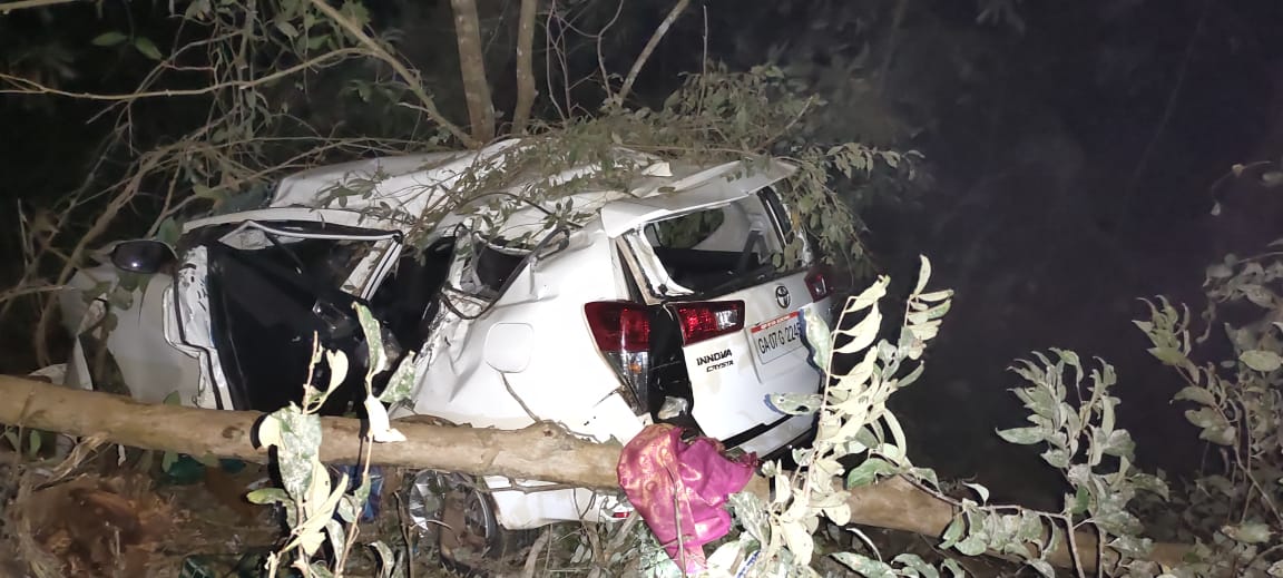 ayush minister sripad naik car accident in ankol