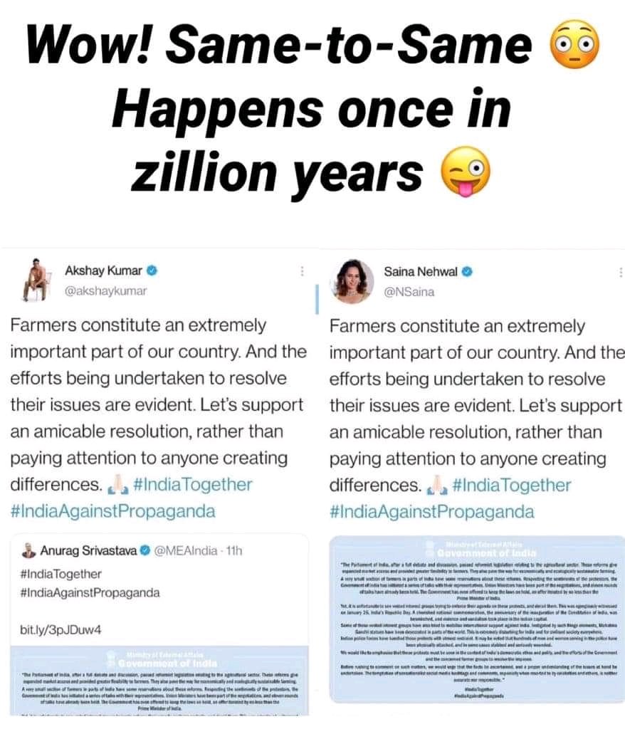 Bollywood, Farmer Protest, ShameOnBollywood, #shameonbollywood, ShameOnBollywood trends on twitter, Social Media, News18, network 18, foreign propaganda, Rihanna, #AntiNationalBollywood, Taapsee Pannu tweet on farmers protest, rihanna on farmers, Bollywood reaction on Rihanna, ಅಮೆರಿಕನ್ ಪಾಪ್ ಗಾಯಕಿ ರಿಹಾನ್ನಾ, ರಿಹಾನ್ನಾ ಟ್ವೀಟ್ಗೆ ಬಾಲಿವುಡ್ ಪ್ರತಿಕ್ರಿಯೆ, ರಾಷ್ಟ್ರವಿರೋಧಿಬಾಲಿವುಡ್