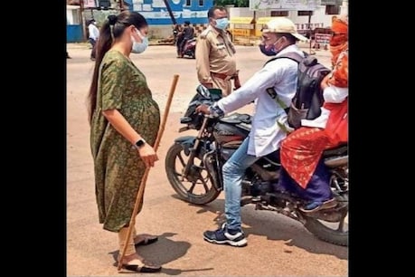 ಛತ್ತಿಸ್​ಗಡದಲ್ಲಿ Covid ಬಗ್ಗೆ ಲಾಠಿ ಹಿಡಿದು ಎಚ್ಚರಿಕೆ ನೀಡ್ತಿದ್ದಾರೆ ಗರ್ಭಿಣಿ ಪೋಲೀಸ್ ಅಧಿಕಾರಿ, Photo Viral