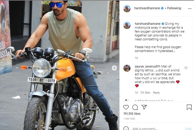  ಹೈದರಾಬಾದಿನಲ್ಲಿ ಒಳ್ಳೆಯ ಆಮ್ಲಜನಕ ಸದಾಂದ್ರಕ ಎಲ್ಲಿ ಸಿಗುತ್ತವೆ  ಹುಡುಕಲು ಸಹಾಯ ಮಾಡಿ ಎಂದು ಸಾಮಾಜಿಕ ಜಾಲತಾಣದಲ್ಲಿ ಪೋಸ್ಟ್ ಮಾಡಿದ್ದಾರೆ ಹರ್ಷವರ್ಧನ್​ ರಾಣೆ.