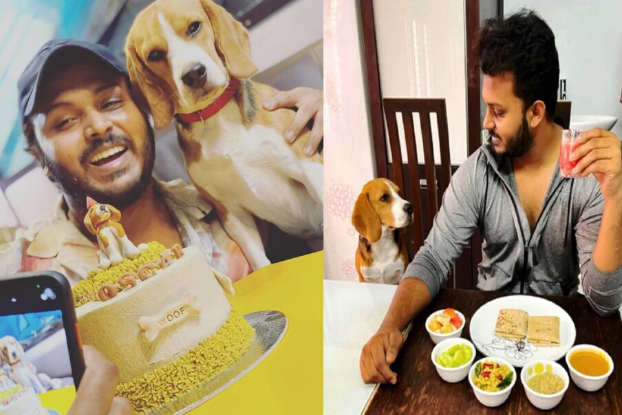  ಸಾಹೇಬ ಸಿನಿಮಾದ ಮೂಲಕ ಸ್ಯಾಂಡಲ್​ವುಡ್​ಗೆ ಕಾಲಿಟ್ಟ ಮನೋರಂಜನ್​ ರವಿಚಂದ್ರನ್​ ಶ್ವಾನ ಪ್ರೇಮಿ.
