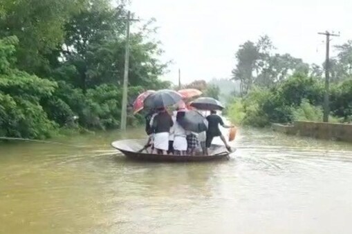 ರಸ್ತೆ ಜಲಾವೃತ