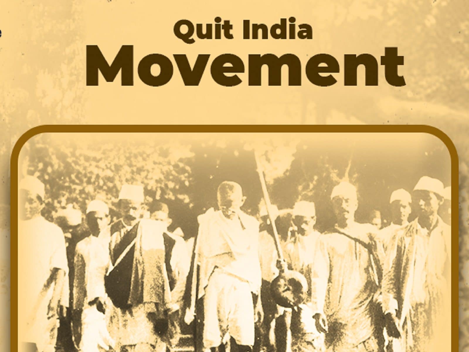 here is some interesting information about the quit india movement | Quit  India Movement: ಇಂದು ಬ್ರಿಟಿಷರೇ ಭಾರತ ಬಿಟ್ಟು ತೊಲಗಿ ಎಂದ ದಿನ! ಕ್ವಿಟ್ ಇಂಡಿಯಾ  ಚಳವಳಿಗೆ 80 ವರ್ಷ– News18 Kannada