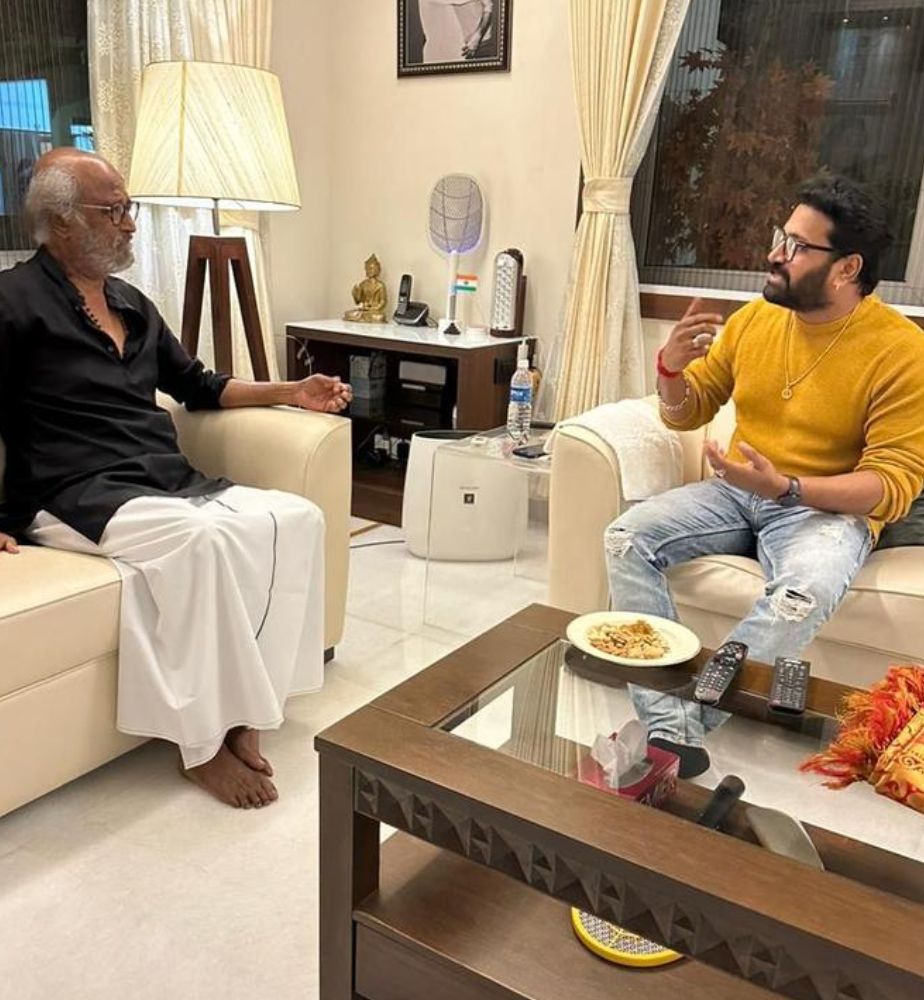 Kannada Actor Rishab Shetty Meets Rajanikanth