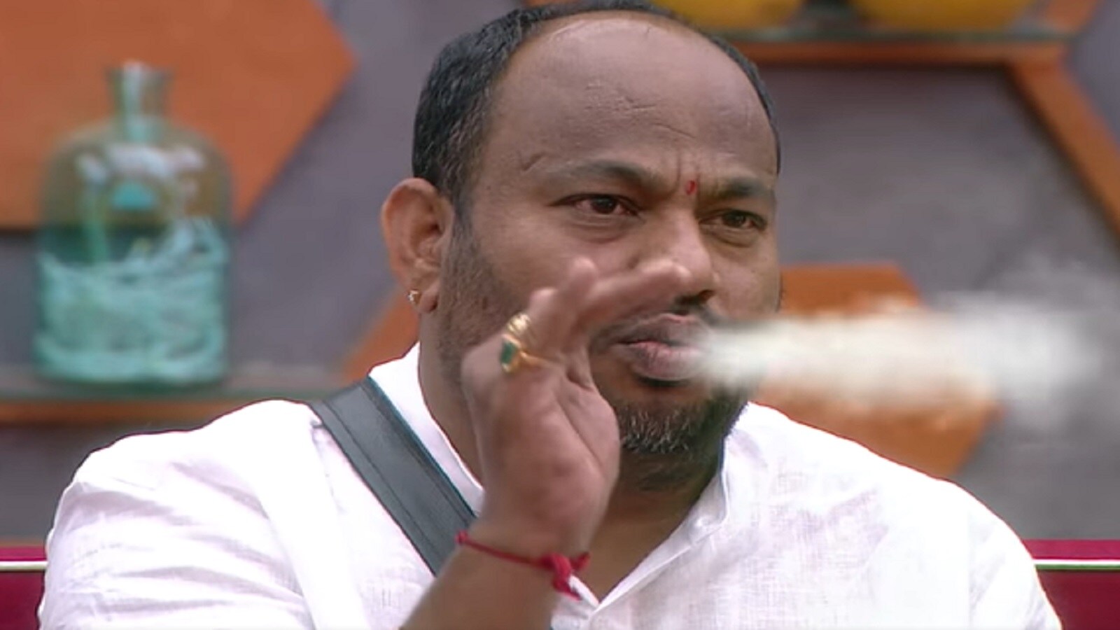 Colors Kannada Bigg Boss Season 9 Arya Vardhan Guruji talks in front of