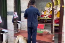 ದೇಗುಲದಲ್ಲಿ ಗಣೇಶನಿಗೆ ನಮಸ್ಕರಿಸಿದ ನಾಯಿ, ವಿಡಿಯೋ ವೈರಲ್ ದೇಗುಲದಲ್ಲಿ ಗಣೇಶನಿಗೆ ನಮಸ್ಕರಿಸಿದ ನಾಯಿ, ವಿಡಿಯೋ ವೈರಲ್