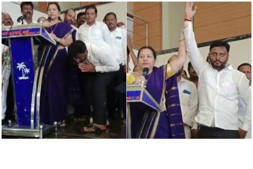 ಭವಾನಿ ರೇವಣ್ಣ/ ಜೆಡಿಎಸ್ ಅಭ್ಯರ್ಥಿ ಸ್ವರೂಪ್ 