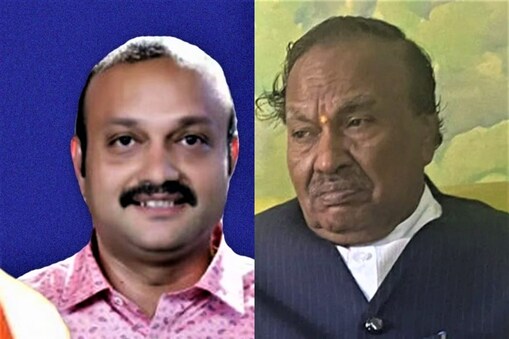 ಈಶ್ವರಪ್ಪ ಹಾಗೂ ಪುತ್ರ ಕಾಂತೇಶ್ (ಸಂಗ್ರಹ ಚಿತ್ರ)