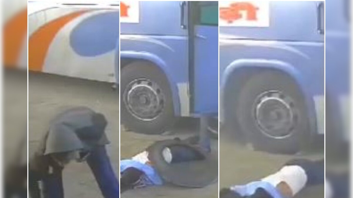 Viral video Exploding while inflating a tire! The driver fell from a height of 15 meters due to