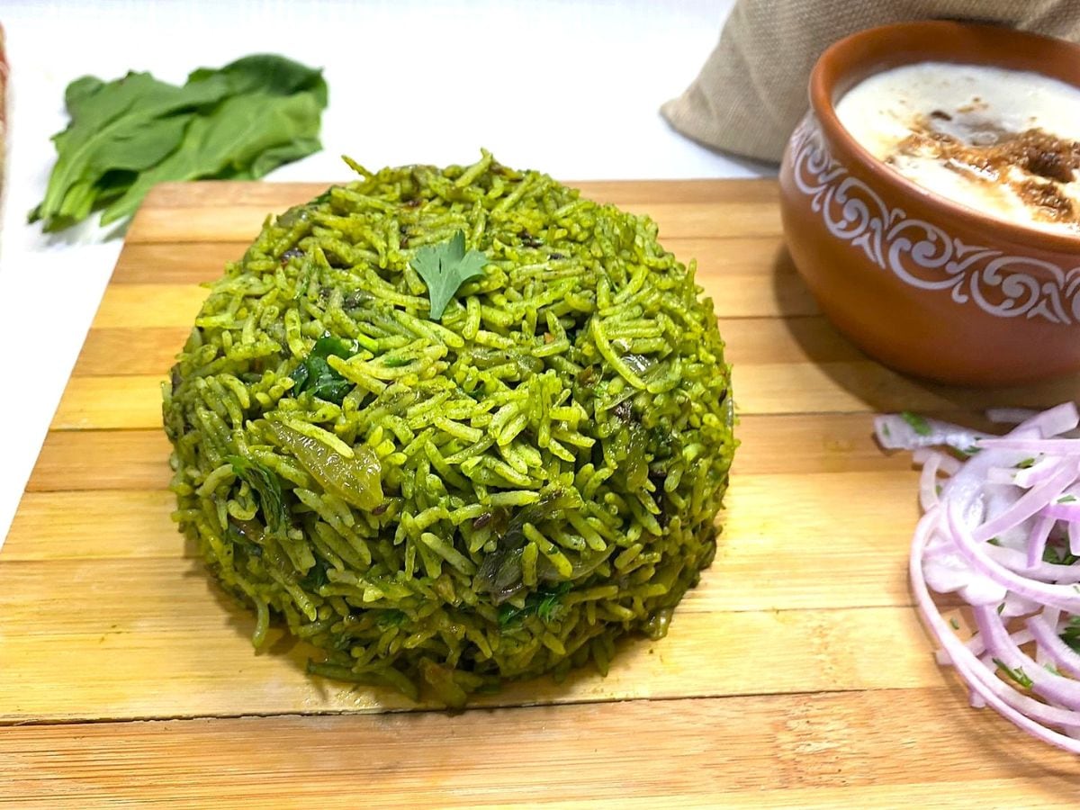 Breakfast Recipe: ಬೆಳಗ್ಗೆ ಬ್ರೇಕ್ ಫಾಸ್ಟ್ ಗೆ ಮಾಡಿ ಪಾಲಕ್ ರೈಸ್; ಟೇಸ್ಟ್ ...