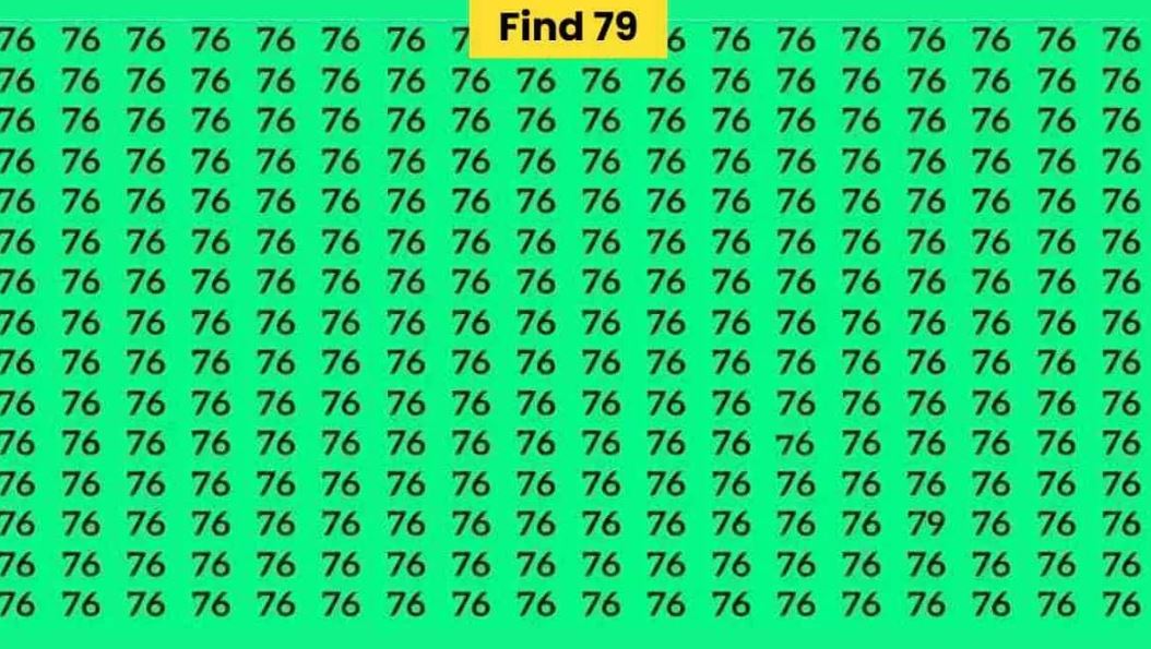 Optical Illusion: ಈ ಸಂಖ್ಯೆಗಳ ಮಧ್ಯೆ 79 ಎಲ್ಲಿದೆ ಹೇಳಿ? ಕೇವಲ 2% ಜನ ಮಾತ್ರ ...
