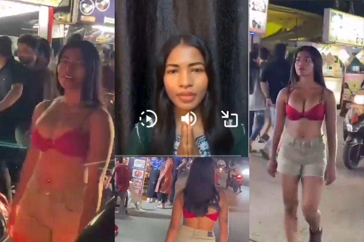 वायरल वीडियो: अफसोस, रील के लिए इतना पागलपन भरा स्टंट; ब्रालेट और शॉर्ट्स पहनकर सड़क के बीच में चलना! वायरल वीडियो: अफसोस, रील के लिए इतना पागलपन भरा स्टंट; ब्रालेट और शॉर्ट्स पहनकर सड़क के बीच में चलना!