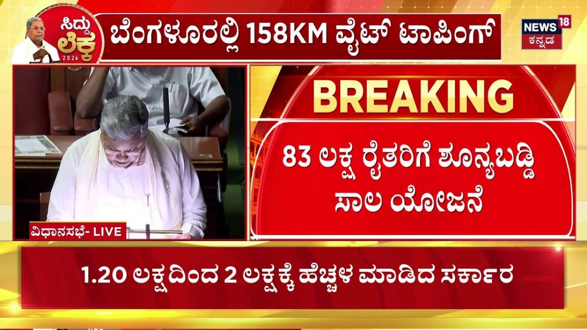 Karnataka Budget 2026 | CM Siddaramaiah | 83 ಲಕ್ಷ ರೈತರಿಗೆ ಶೂನ್ಯಬಡ್ಡಿ ...