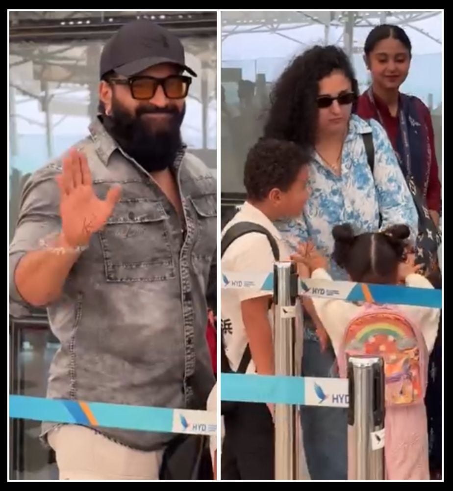 Rishab Shetty family at Hyderabad video got viral 