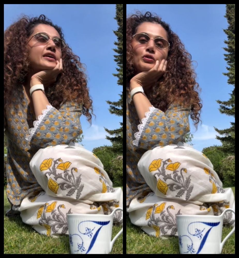 what should i post on social media taapsee pannu ask question to people