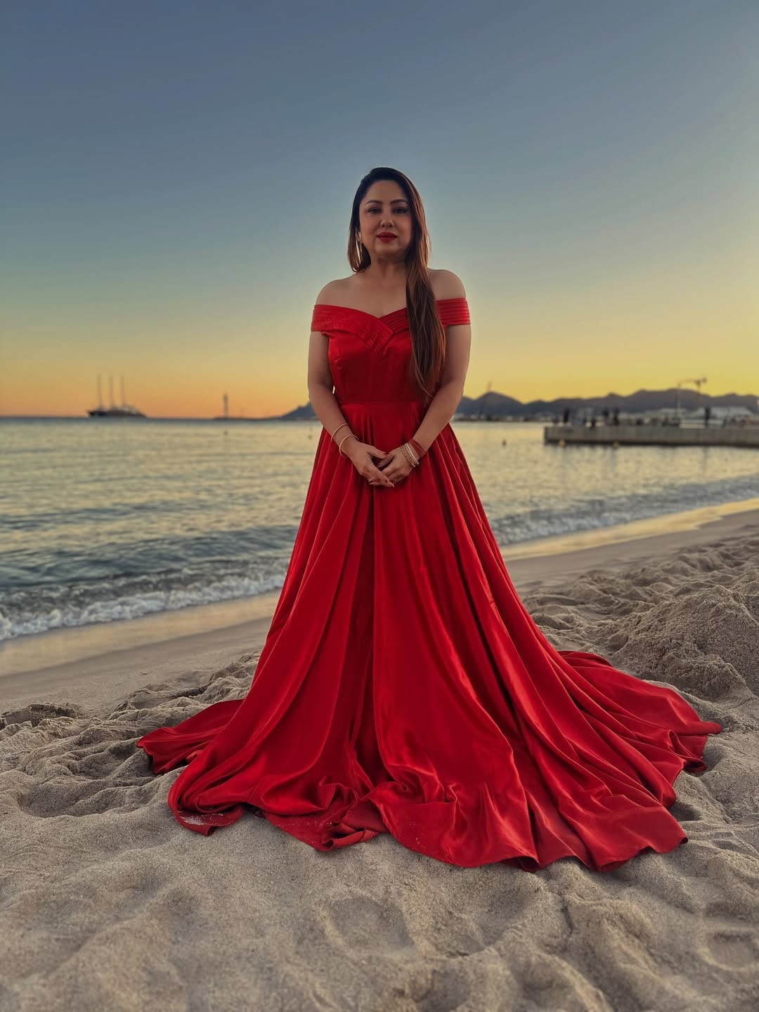 priyanka upendra, priyanka upendra latest photos, priyanka upendra photos, priyanka upendra in French Riviera, priyanka upendra in cannes 2026, priyanka upendra french riviera red gown photos share on social media, ಪ್ರಿಯಾಂಕಾ ಉಪೇಂದ್ರ, ಪ್ರಿಯಾಂಕಾ ಇನ್ ಕಾನ್ಸ್, ಪ್ರಿಯಾಂಕಾ ಇನ್ ಫ್ರೆಂಚ್ ರಿವೇರಿಯಾ, ಪ್ರಿಯಾಂಕಾ ಉಪೇಂದ್ರ ಫೋಟೋಸ್