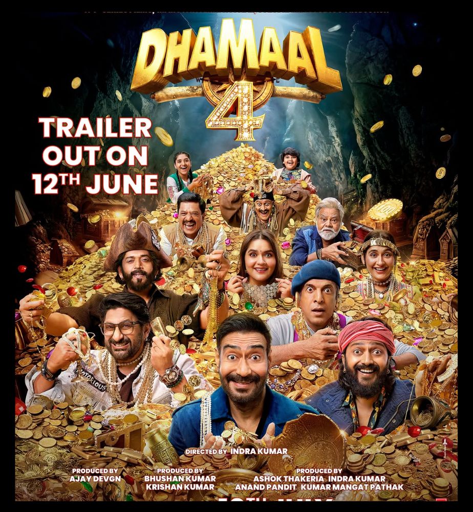 Ajay Devgn Arshad Warsi Riteish Deshmukh Dhamaal 4 Movie Trailer Release