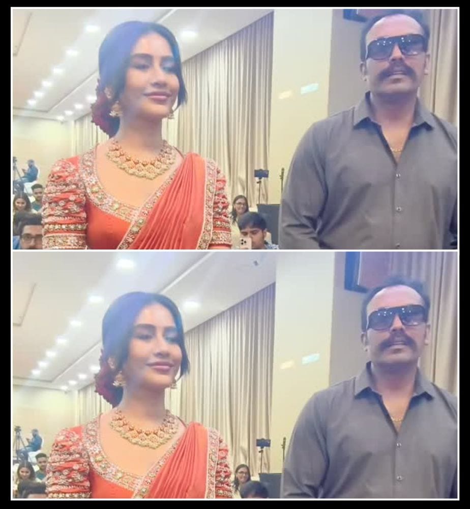 kgf fame garuda ram new look surprise at nagabandham movie press meet in bengaluru