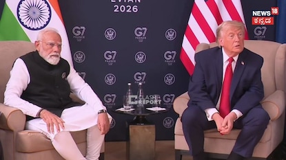 G7 ಶೃಂಗಸಭೆಯಲ್ಲಿ ಪ್ರಧಾನಿ ನರೇಂದ್ರ ಮೋದಿ ಭೇಟಿಯಾದ ಅಮೆರಿಕ ಅಧ್ಯಕ್ಷ ಡೊನಾಲ್ಡ್ ಟ್ರಂಪ್ G7 ಶೃಂಗಸಭೆಯಲ್ಲಿ ಪ್ರಧಾನಿ ನರೇಂದ್ರ ಮೋದಿ ಭೇಟಿಯಾದ ಅಮೆರಿಕ ಅಧ್ಯಕ್ಷ ಡೊನಾಲ್ಡ್ ಟ್ರಂಪ್