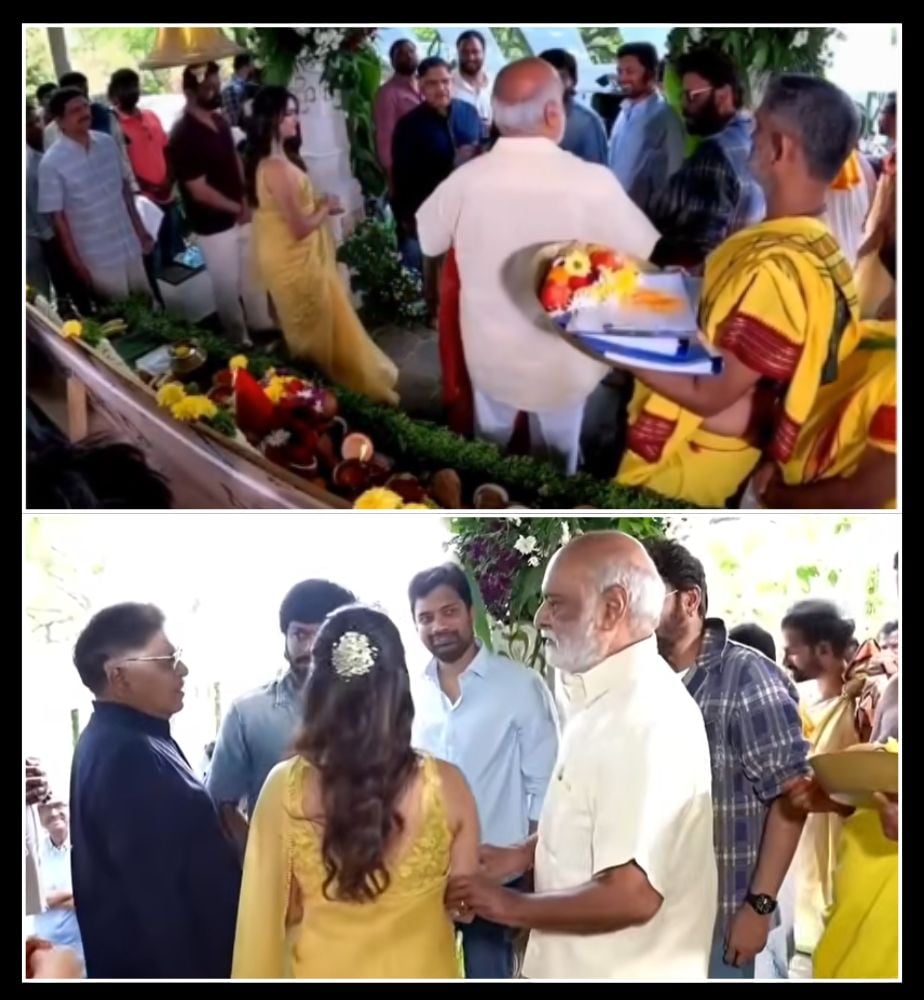 Keerthy Suresh Krithi Shetty filmmaker K Raghavendra Rao Video Viral