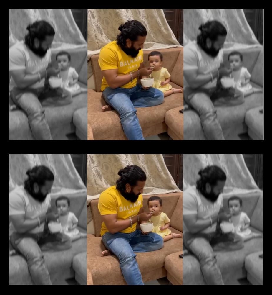 pragathi shetty share special video of rishab shetty on Father's Day