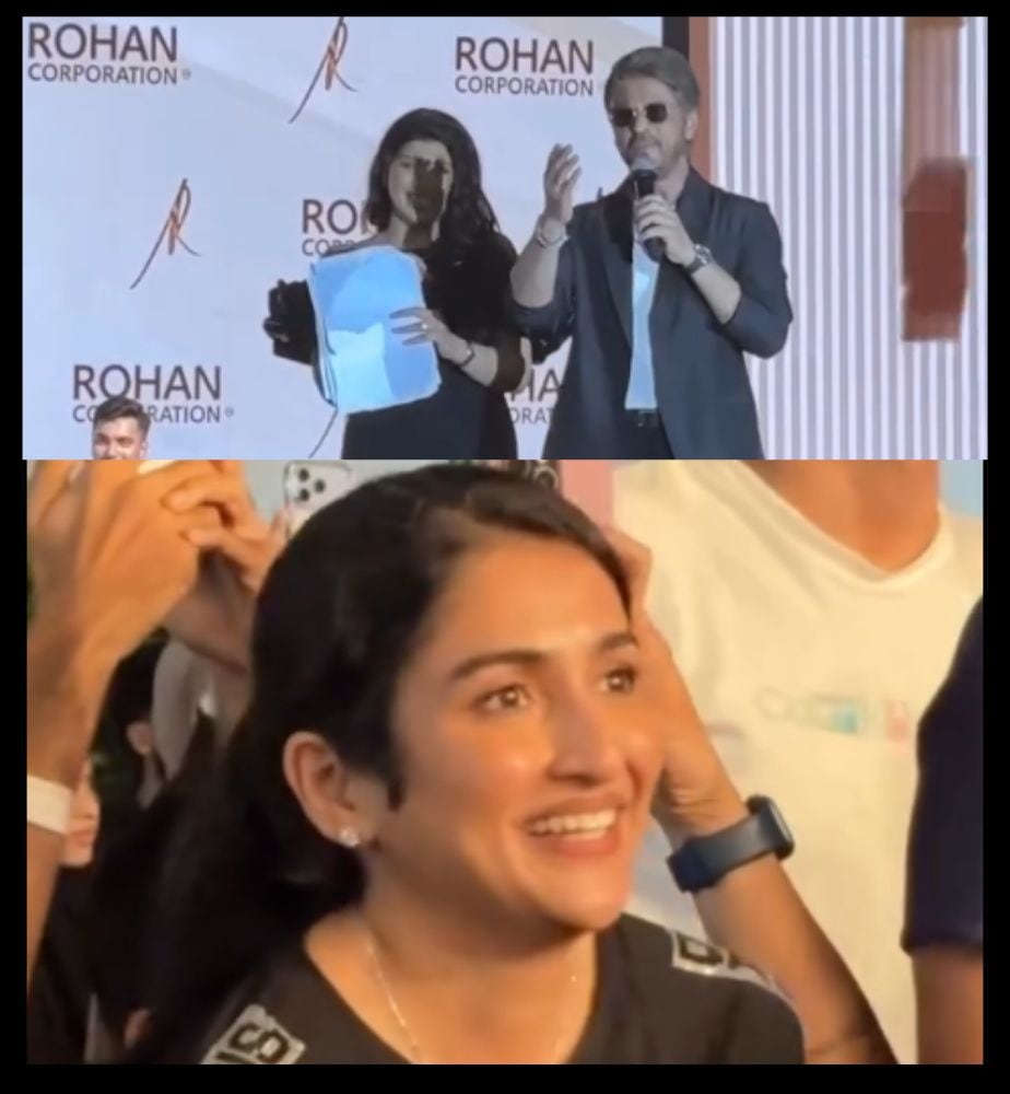 Shah Rukh Khan Crazy Fans Proposed at event at Rohan Corporation Event