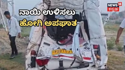 ನಾಯಿ ಉಳಿಸಲು ಹೋಗಿ ಅಪಘಾತ ನಾಯಿ ಉಳಿಸಲು ಹೋಗಿ ಅಪಘಾತ