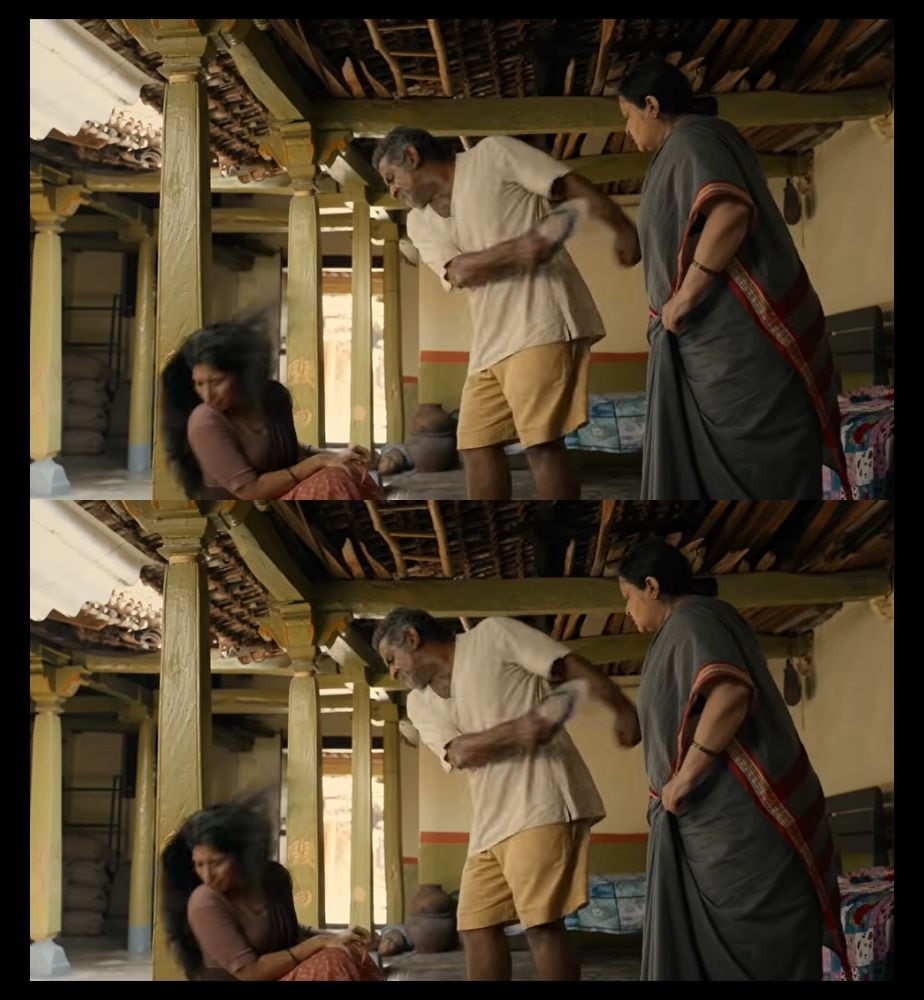 Megha Shetty got hit with a real slipper three times on Graamaayana Movie Daughter Father Scene