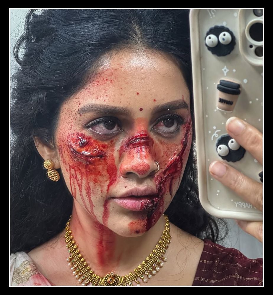 Nabha Natesh Share Swayambhu Film Latest Making Video on Social Media