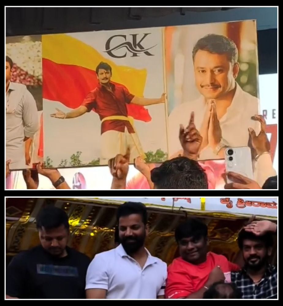 Darshan Fans Promote Ayogya-2 Movie in Hubballi