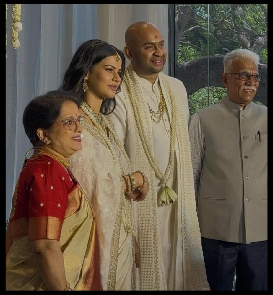 Violinist Sreejith Saralaya share video of Sharmiela Mandre and Sudhan Sundarams engagement ceremony on social media