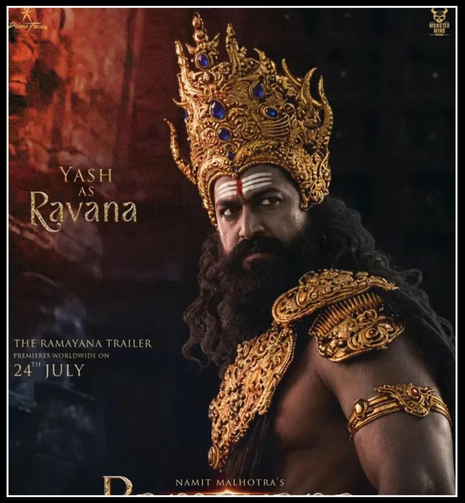 Bollywood Ramayana Movie Yash Ravana Look Reveal