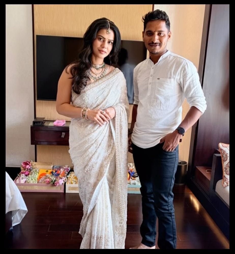 sharmiela mandre saree draper puneeth share special video