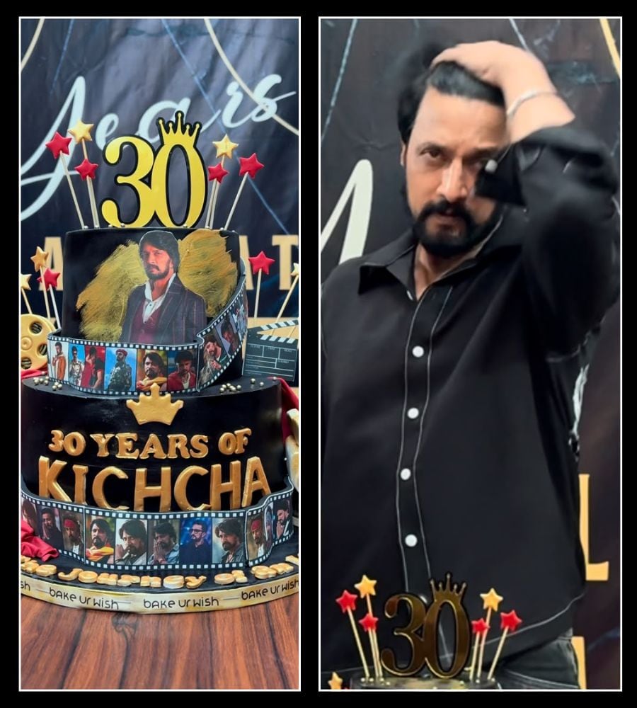 Kichcha Sudeepa 30 years film journey celebration at bigg boss sets
