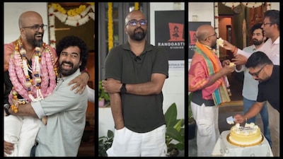 ರಾಷ್ಟ್ರ ಪ್ರಶಸ್ತ್ರಿ ಪಡೆದ ಮಿಥ್ಯ ಡೈರೆಕ್ಟರ್ ಸಂಭ್ರಮ; ಎತ್ತಿ ಕುಣಿದಾಡಿದ ಶೈನ್ ಶೆಟ್ಟಿ!(ಚಿತ್ರ ಕೃಪೆ: ಶೈನ್ ಶೆಟ್ಟಿ ವಿಡಿಯೊ ಇನ್​ಸ್ಟಾಗ್ರಾಮ್)
