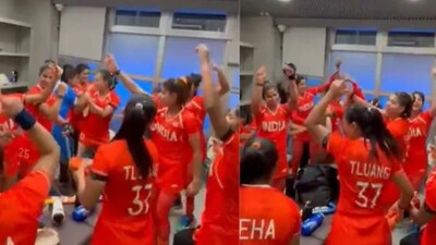 Asian Games: Coach on shoulders, champions dancing: Indian women's hockey team celebrates historic gold