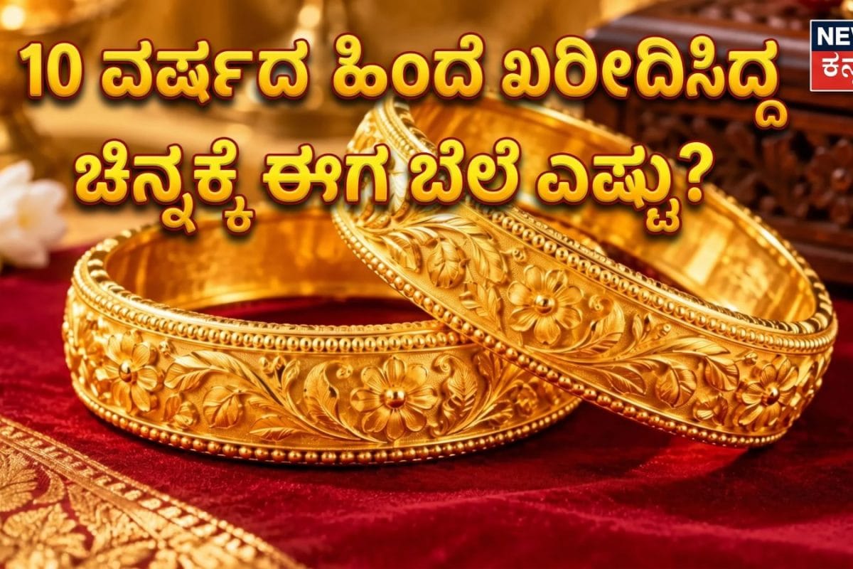 Gold Price: 10 ವರ್ಷಗಳ ಹಿಂದೆ ನೀವು ₹1 ಲಕ್ಷಕ್ಕೆ ಚಿನ್ನದ ನೆಕ್ಲೆಸ್​, ಬಳೆ ಖರೀದಿಸಿದ್ದೀರಾ? ಇಂದು ಅದರ ಬೆಲೆ ಎಷ್ಟಿದೆ ಗೊತ್ತಾ?
